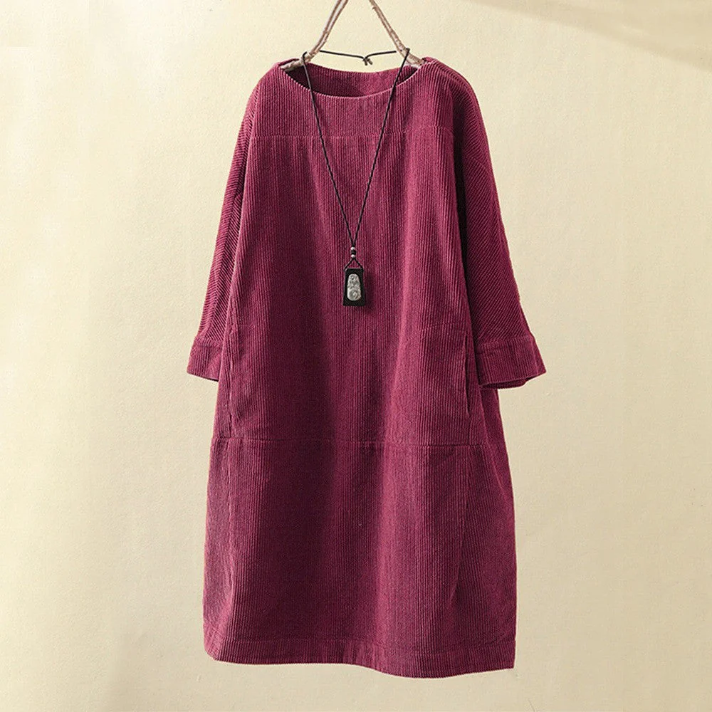 QUIRINA - WEITES KLEID MIT LANGEN ÄRMELN - Image 6