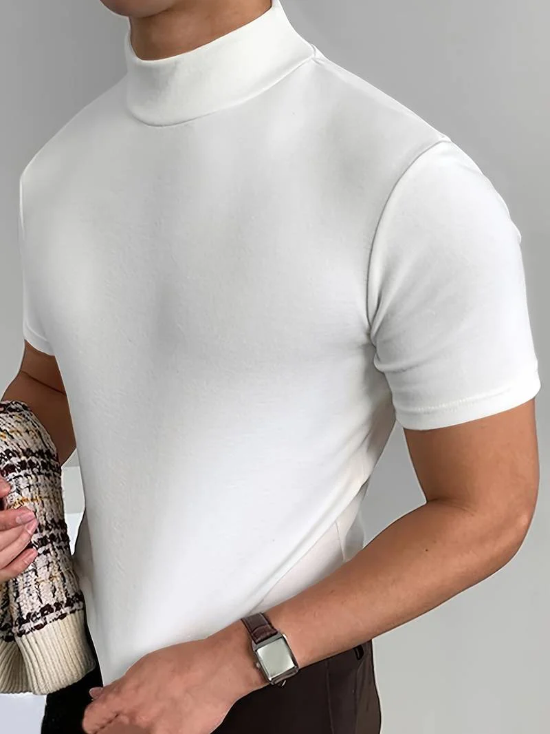 Radoslav | Stilvolles T Shirt mit Erhobenem Kragen für Herren - Image 3
