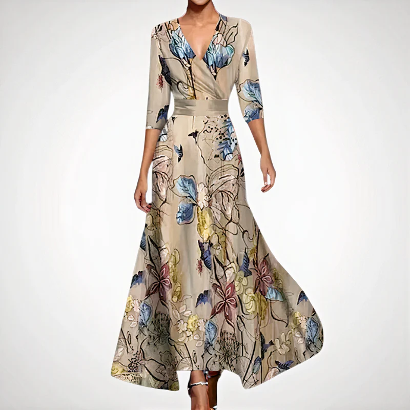 Raffiniertes langes Kleid für Damen | Maxi
