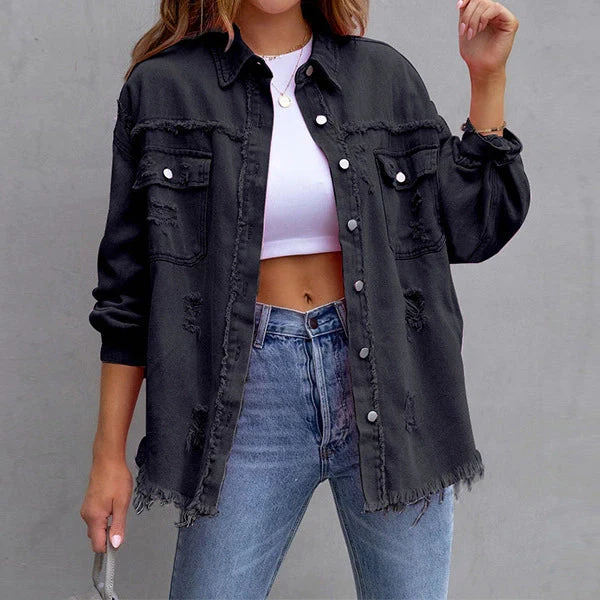 RalphMattew Zerfledderte Jeansjacke - Image 4