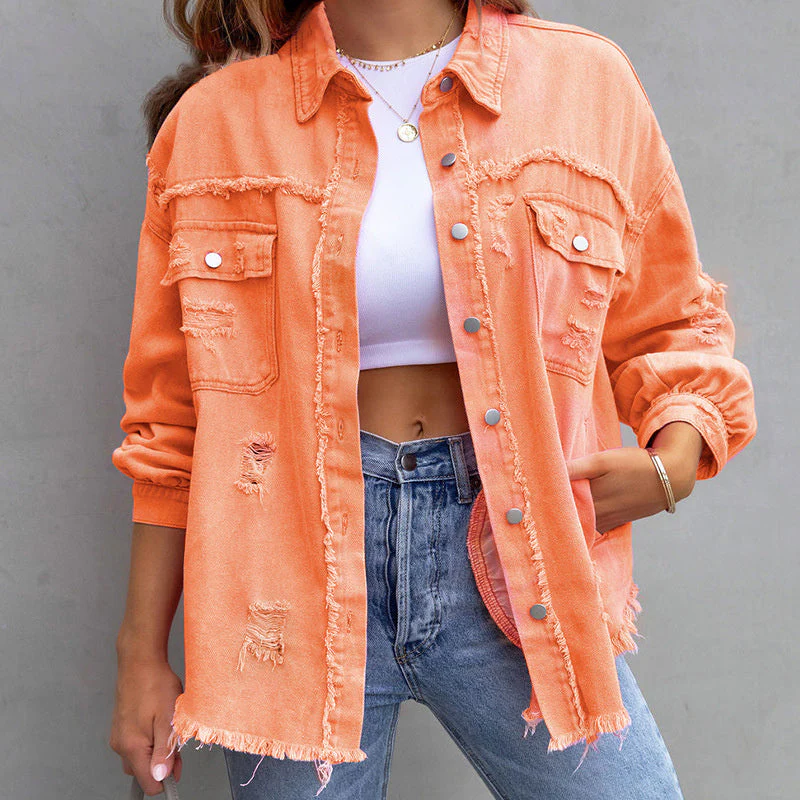 RalphMattew Zerfledderte Jeansjacke - Image 7