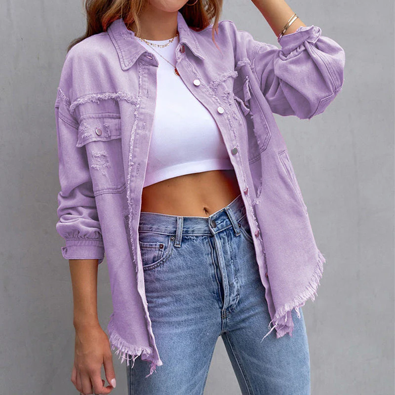 RalphMattew Zerfledderte Jeansjacke - Image 8
