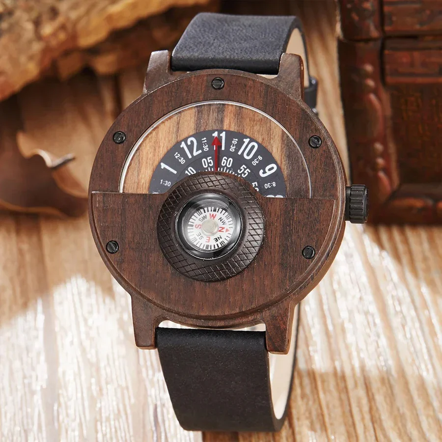 RAMON - HOLZUHREN MIT LEDERARMBAND - Image 3