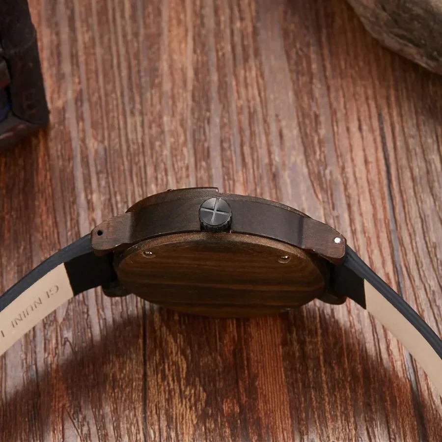 RAMON - HOLZUHREN MIT LEDERARMBAND - Image 4