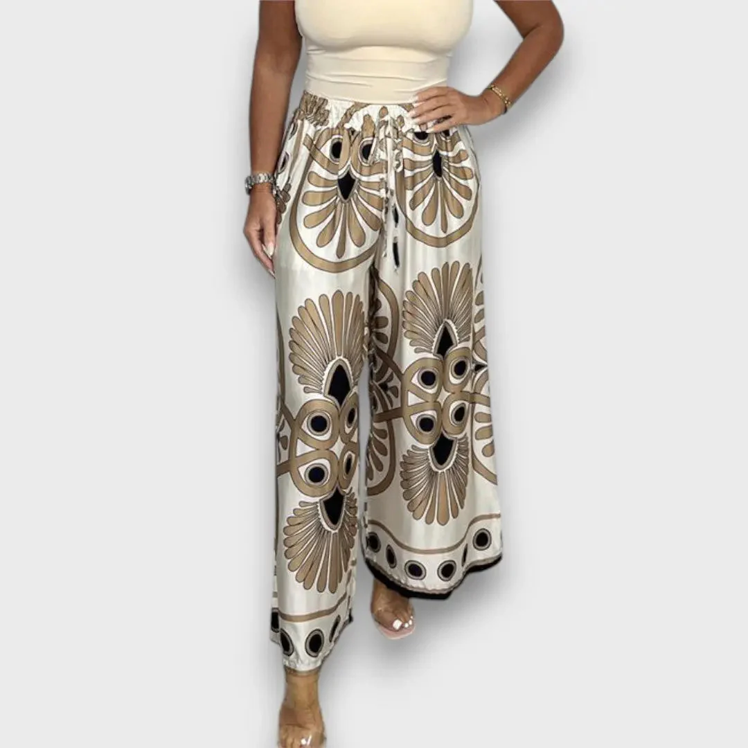 Rania – Fließende Hose mit Print