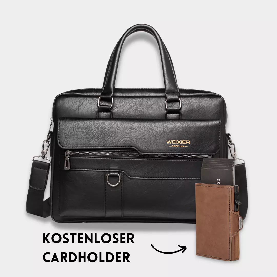 Raplhmattew - Weixier Leder Laptop Tasche + Kostenloser Cardholder - Image 7