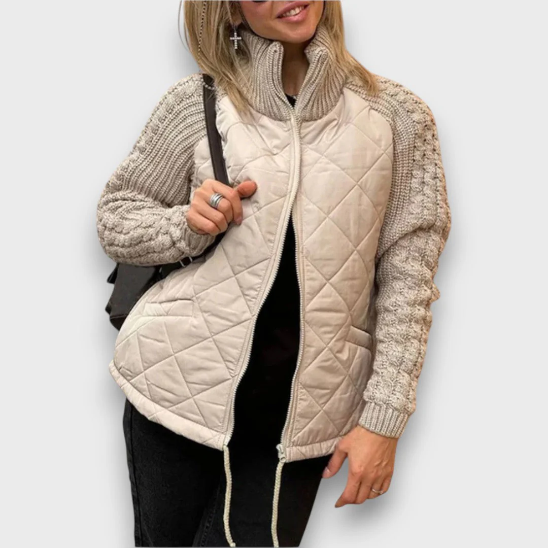 Ravinne – Steppjacke mit Strickärmeln - Image 6