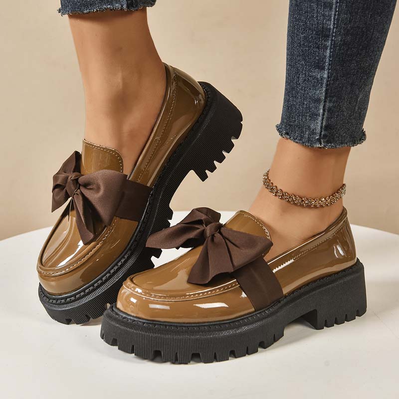 Ravisse™ - Elegante und Niedliche Plateau-Loafer mit Schleife - Image 11