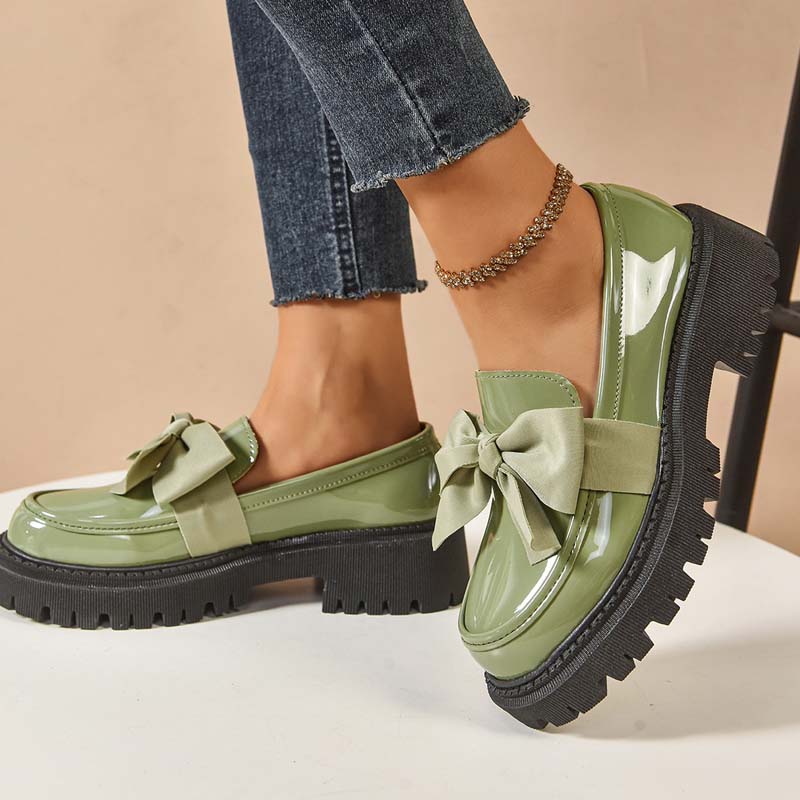 Ravisse™ - Elegante und Niedliche Plateau-Loafer mit Schleife - Image 12