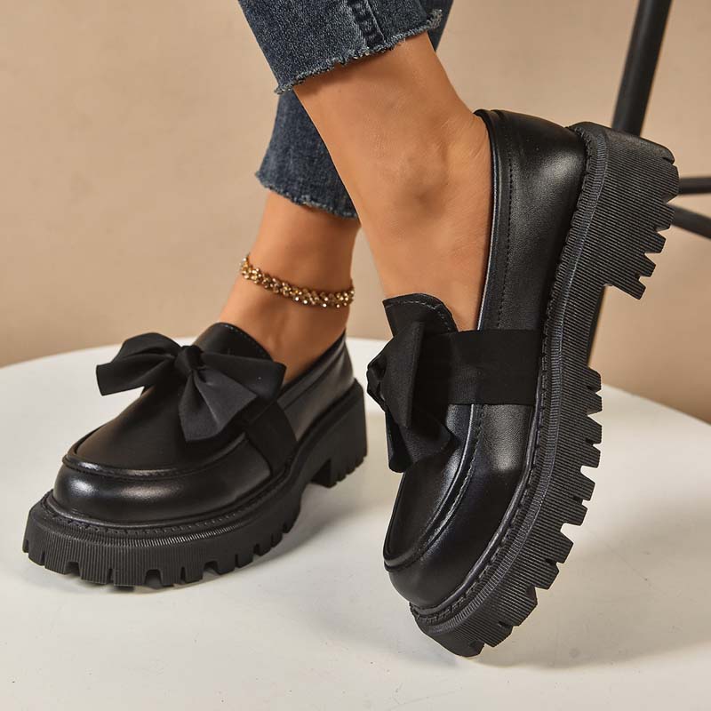 Ravisse™ - Elegante und Niedliche Plateau-Loafer mit Schleife - Image 14