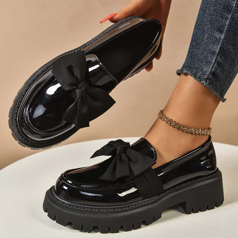 Ravisse™ - Elegante und Niedliche Plateau-Loafer mit Schleife - Image 6