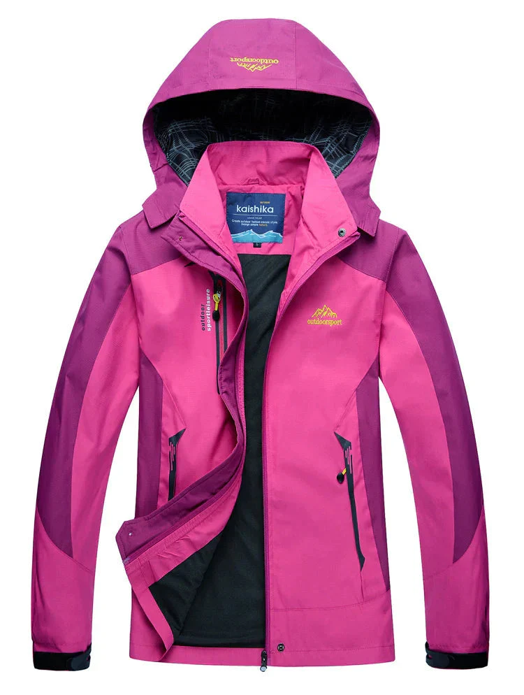 Regenjacke Damen Gefüttert Wasserdicht | Outdoor & Winddicht - Image 4