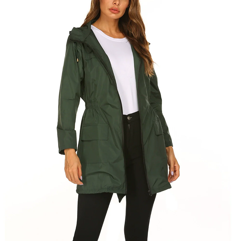 Regenjacke Damen Lang Mit Kapuze | Wetterfest & Kombinierbar - Image 3