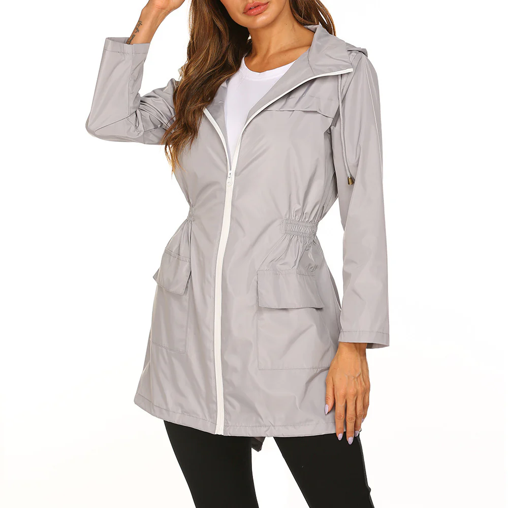 Regenjacke Damen Lang Mit Kapuze | Wetterfest & Kombinierbar - Image 4