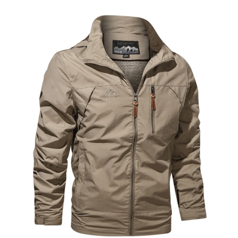 Regenjacke Herren Mit Stehkragen | Wasserabweisend Und Mit Reißverschluss - Image 5