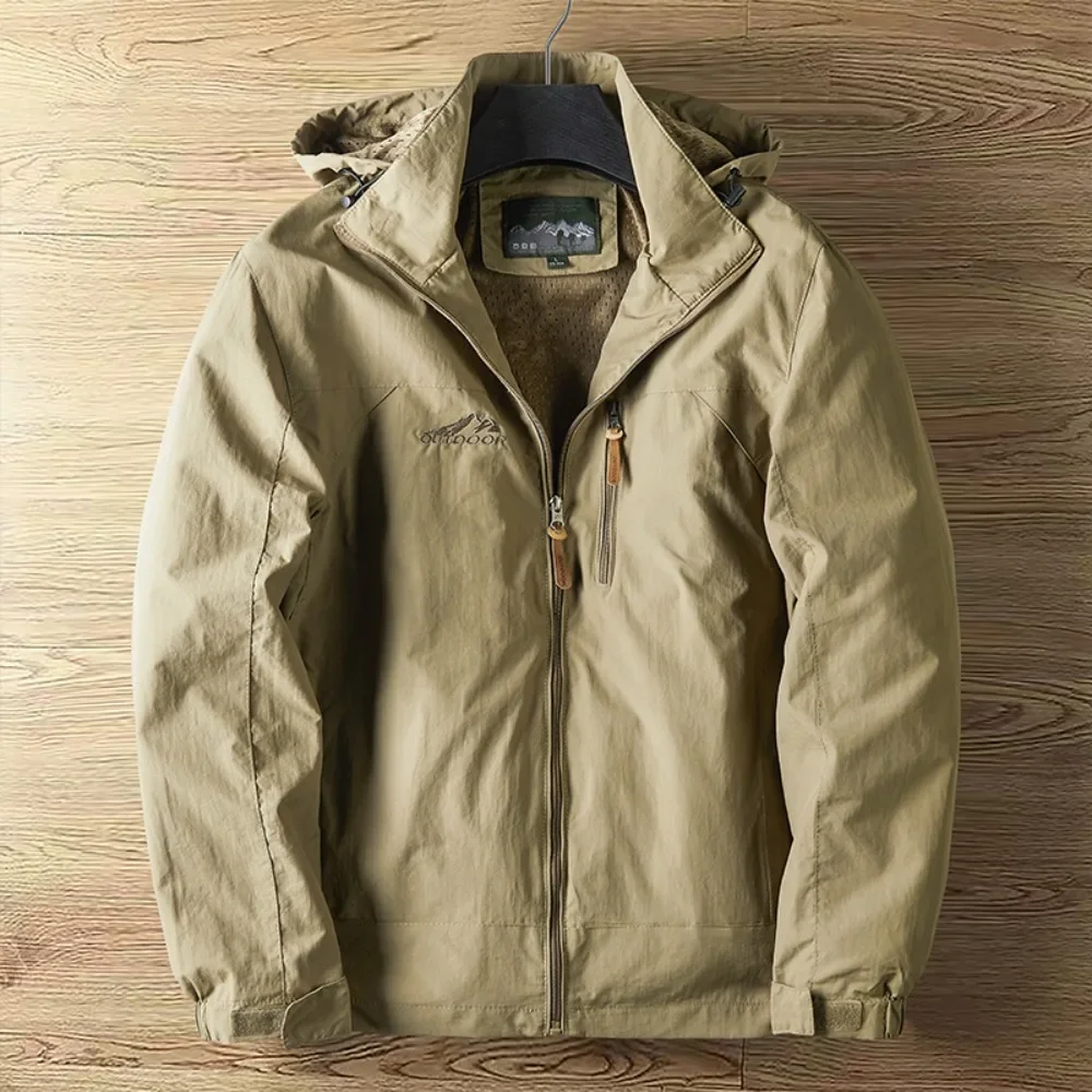 Regenjacke Herren Wasserdicht Mit Kapuze | Leichte Outdoorjacke Mit Reißverschluss - Image 5