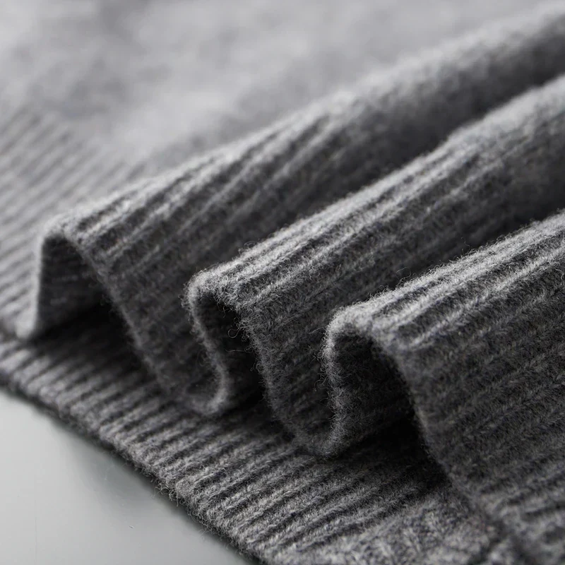 Reißverschluss Strickjacke Für Herren | Minimalistischer Stil Mit Stehkragen - Image 8