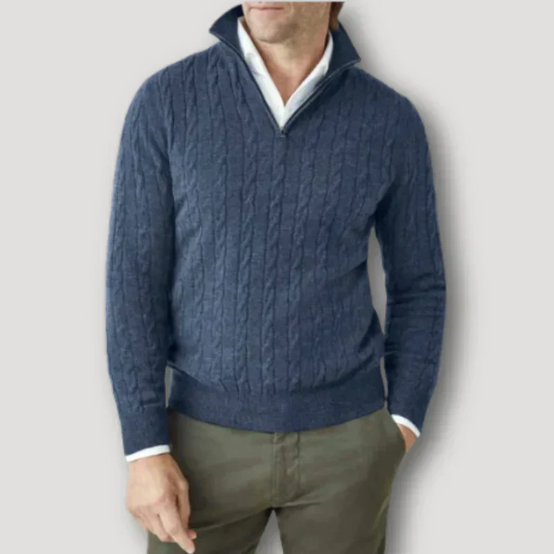 Rendor – italienischer rpullover mit reißverschluss für herren - Image 6