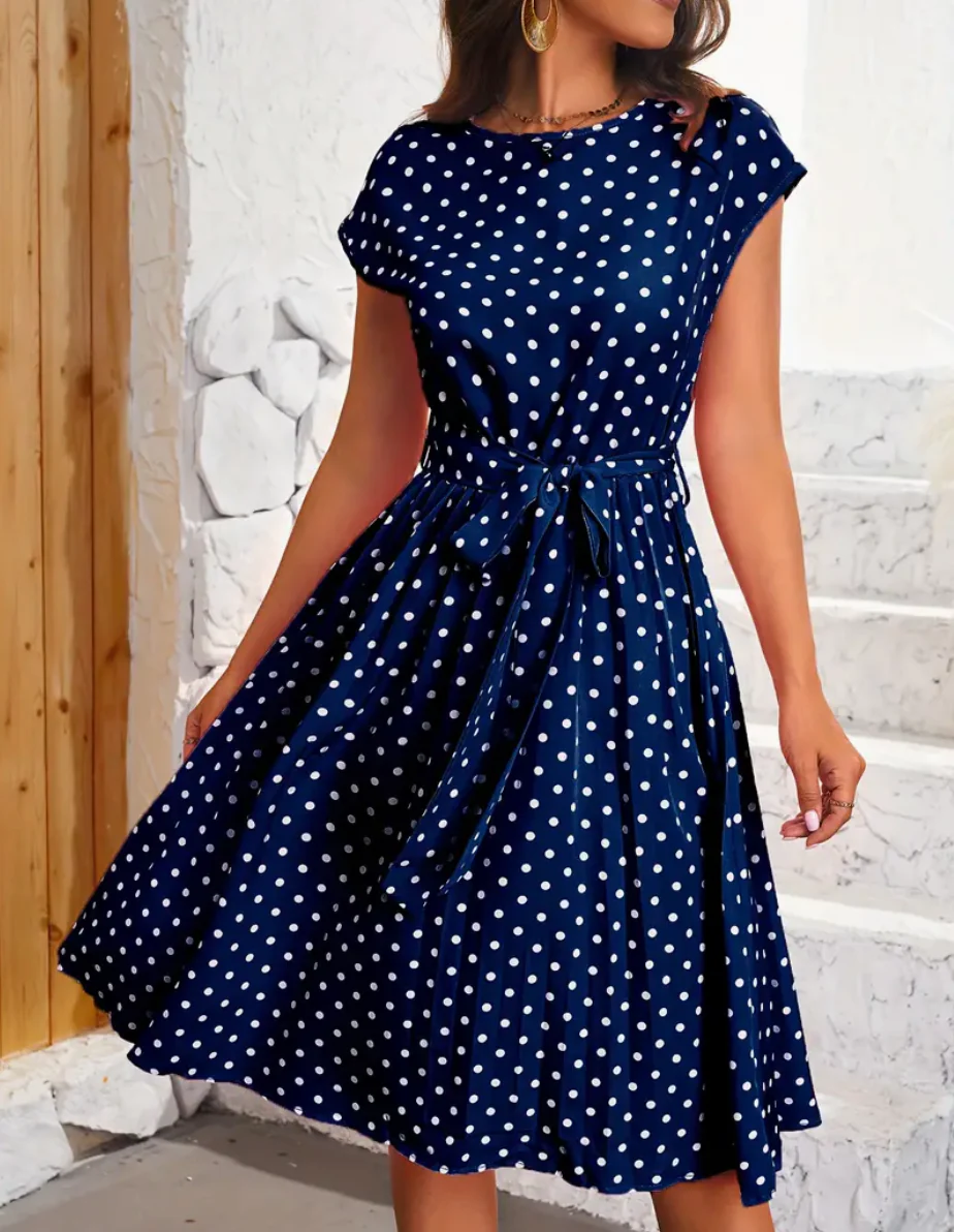 Retro chic  - schönes vintage polka kleid für den frühling/sommer - Image 3