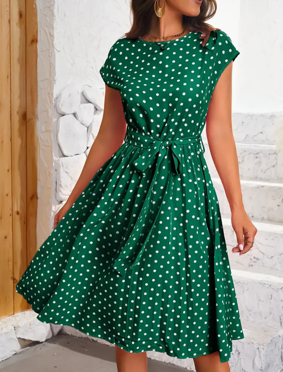 Retro chic  - schönes vintage polka kleid für den frühling/sommer - Image 4