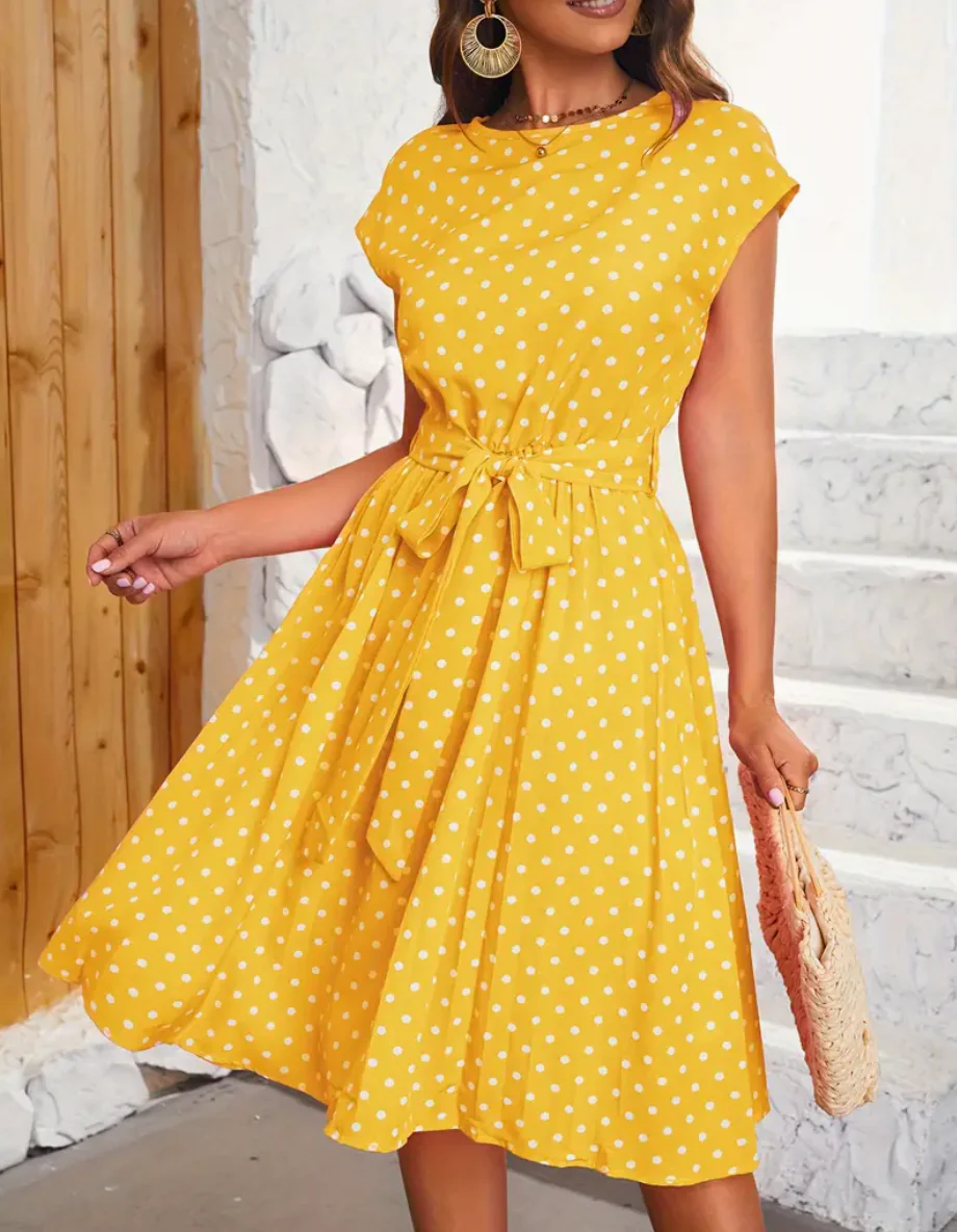 Retro chic  - schönes vintage polka kleid für den frühling/sommer - Image 5