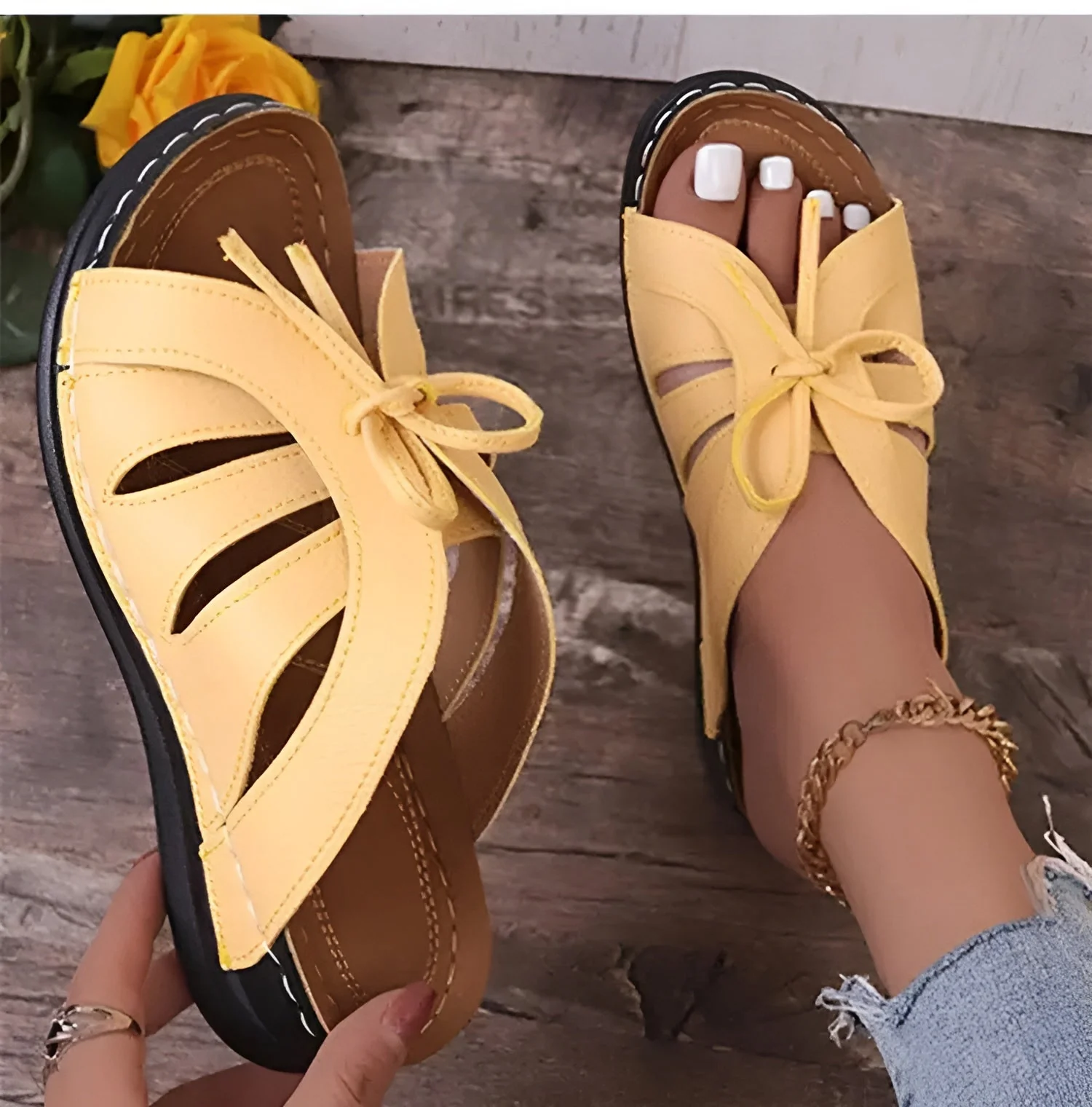 Retro Sandalen Damen – Bequeme orthopädische Schuhe für den Sommer - Image 8
