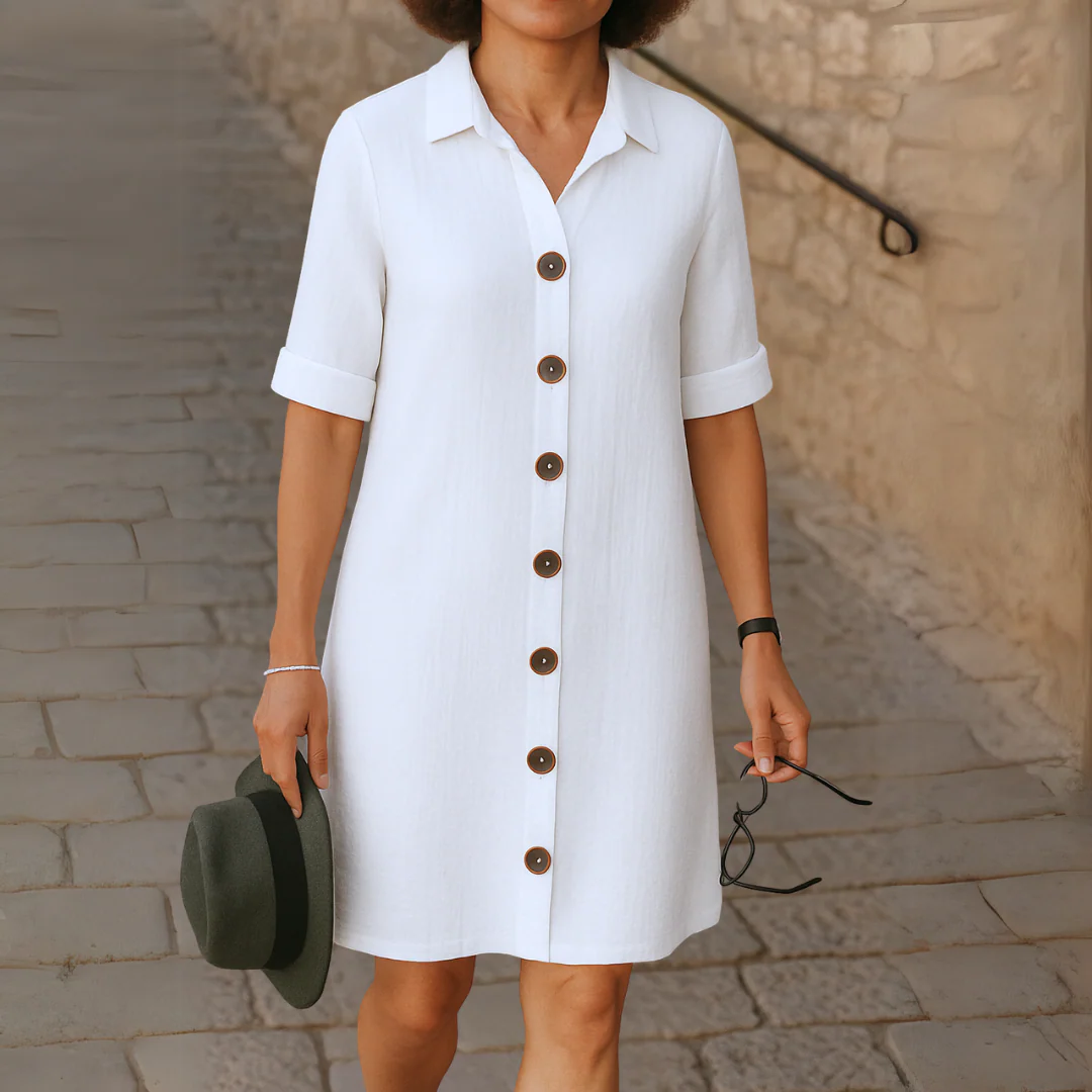 Ria™ | Elegantes langes Hemdblusenkleid - Image 2