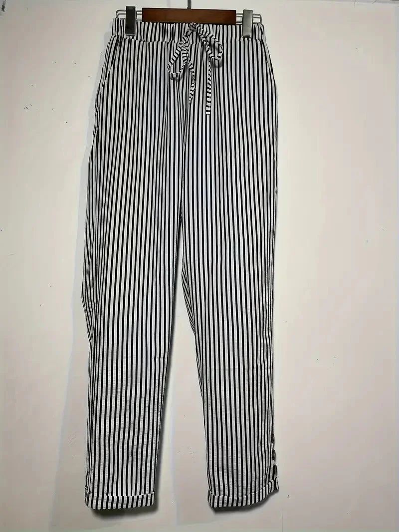 RIEKE - WEITE HOSE MIT VERTIKALEN STREIFEN