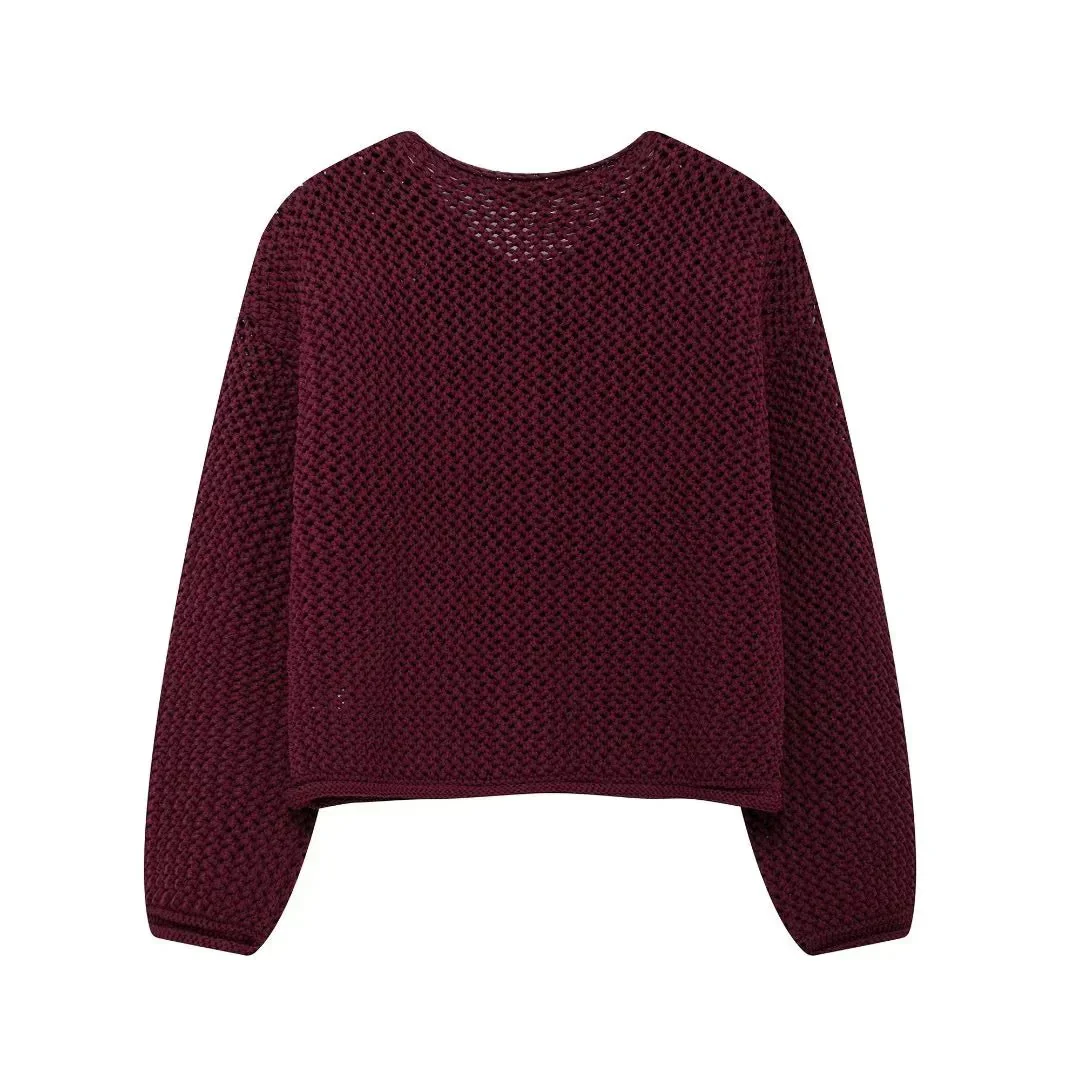 Rihanna Grobstrick-Strickjacke