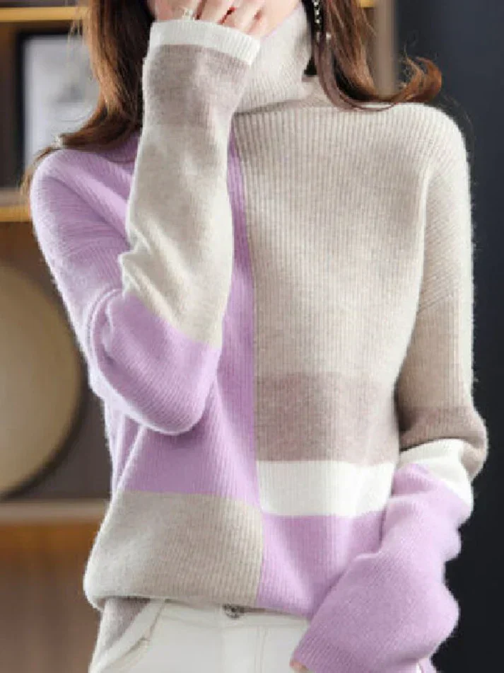 Riley - klassischer damen-rollkragenpullover - Image 3