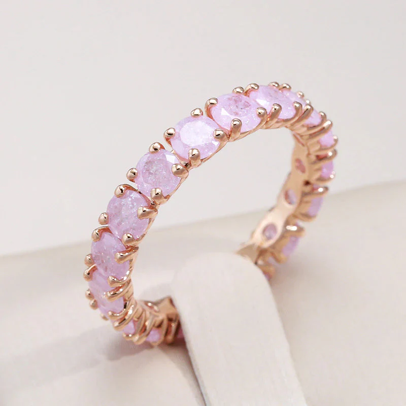 Ring mit rundem Stein aus Gold - Image 4