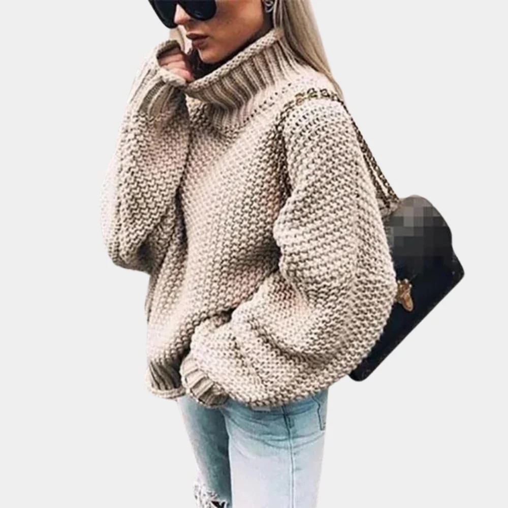 Rollkragen Pullover Damen Grobstrick | Warm & Lässig - Image 2