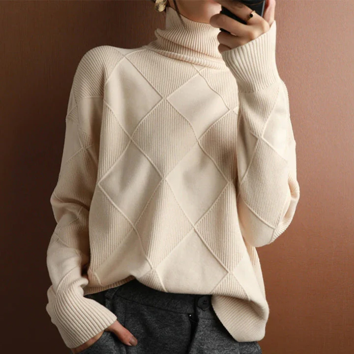 Rollkragen Pullover Damen Strick | Oversize & Weich - Image 12
