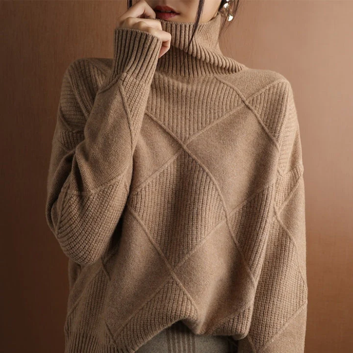 Rollkragen Pullover Damen Strick | Oversize & Weich - Image 13