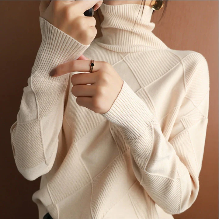 Rollkragen Pullover Damen Strick | Oversize & Weich - Image 3