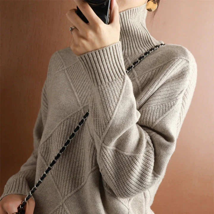 Rollkragen Pullover Damen Strick | Oversize & Weich - Image 6