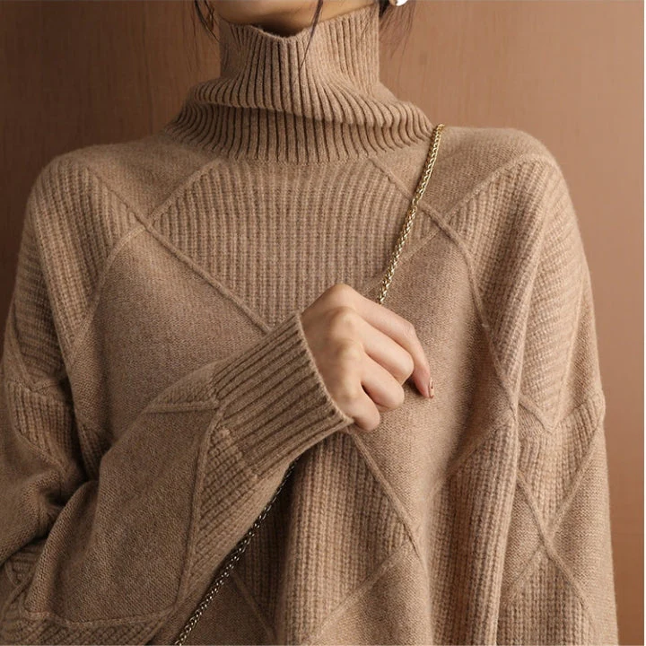 Rollkragen Pullover Damen Strick | Oversize & Weich - Image 9