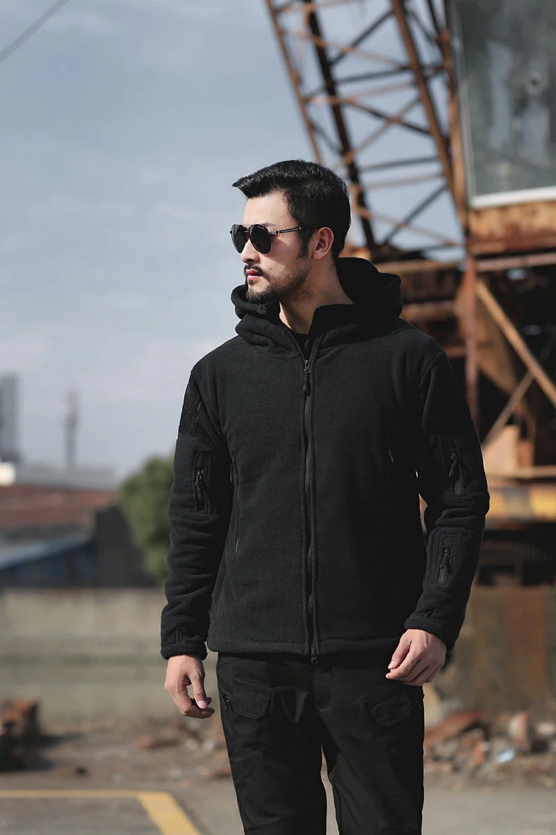 Rollkragenjacke mit mehreren Taschen