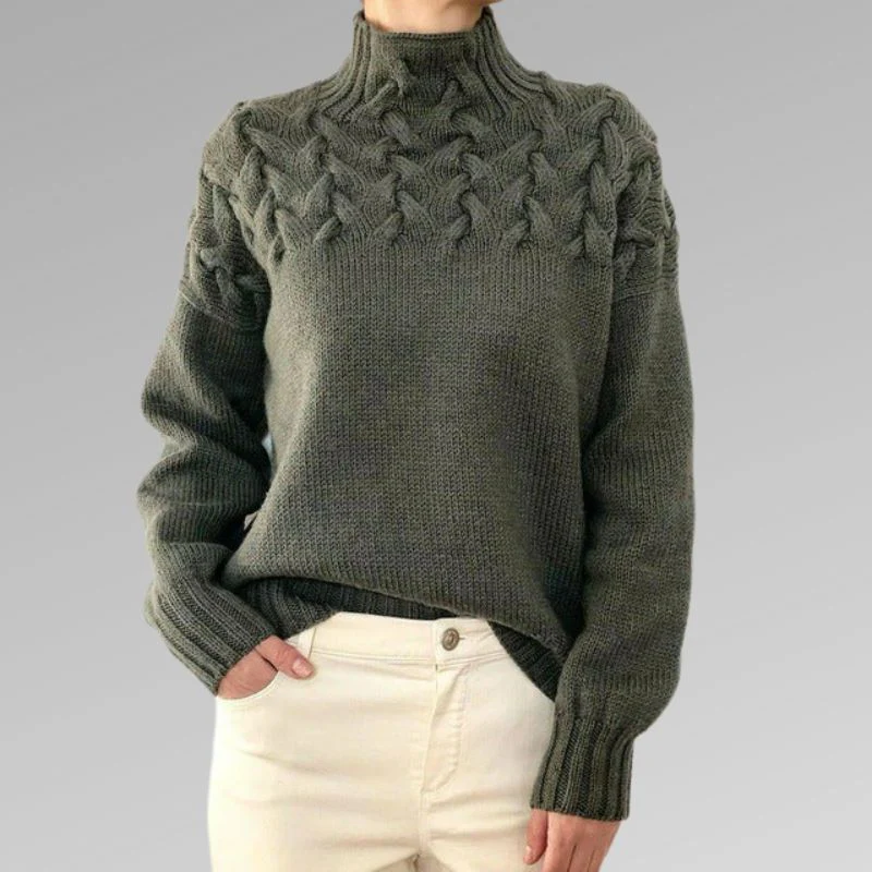 Rollkragenpullover mit Twist-Details – Elegante Wärme mit moderner Raffinesse - Image 8
