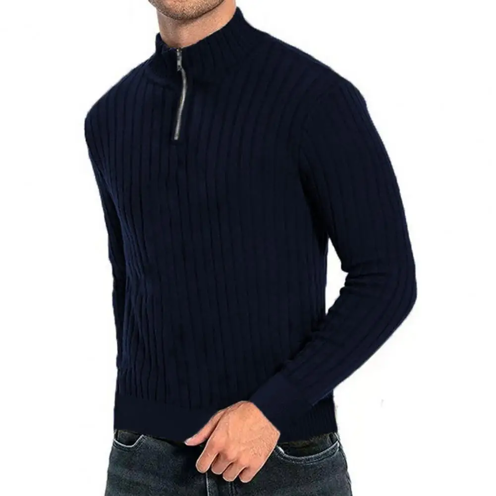 Rollkragenpullover mit Viertelreißverschluss - Image 4
