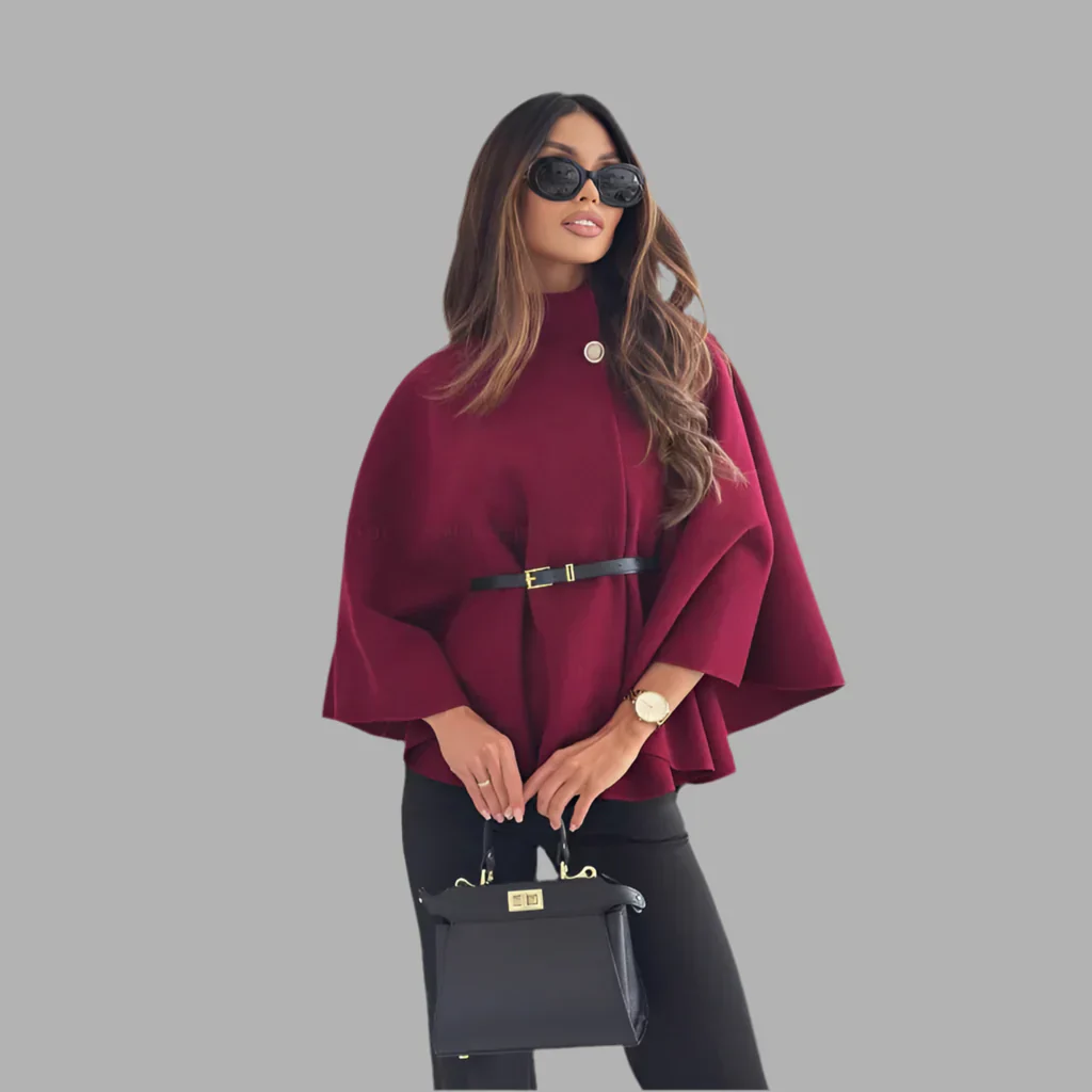 ROMILDA - MANTELJACKE MIT GÜRTEL
