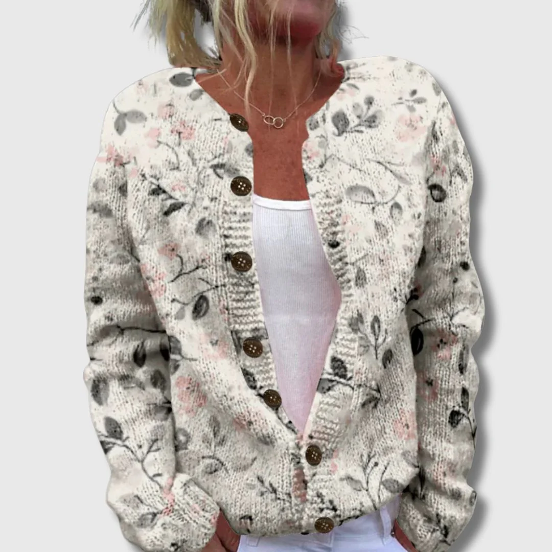 Rosalie – Cardigan mit Rosendruck - Image 6
