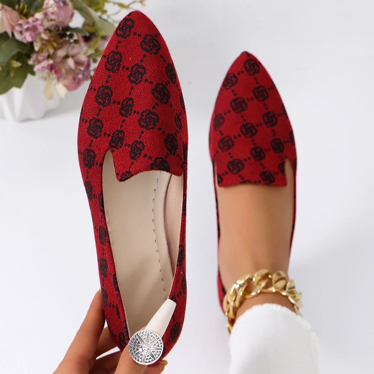 RoseaWalk™ – Elegante Canvas Loafers mit Spitze für Damen - Image 6