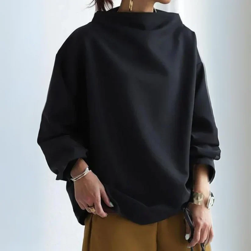 ROSELYN - LANGARMLIGER PULLOVER MIT HOHEM KRAGEN - Image 2