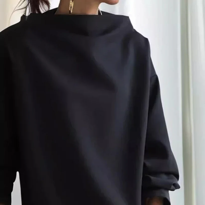 ROSELYN - LANGARMLIGER PULLOVER MIT HOHEM KRAGEN - Image 4