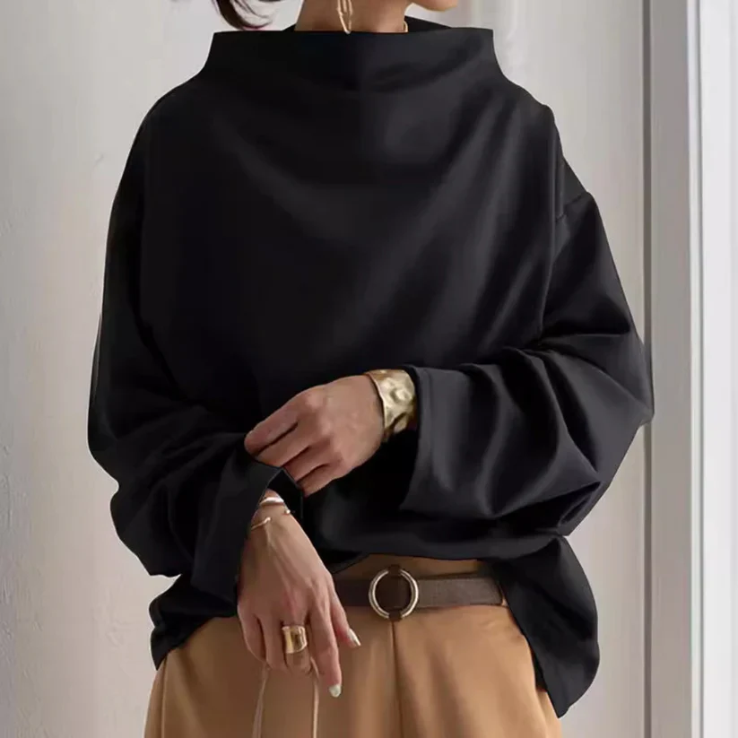 ROSELYN - LANGARMLIGER PULLOVER MIT HOHEM KRAGEN - Image 5
