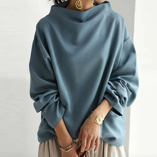 ROSELYN - LANGARMLIGER PULLOVER MIT HOHEM KRAGEN - Image 7