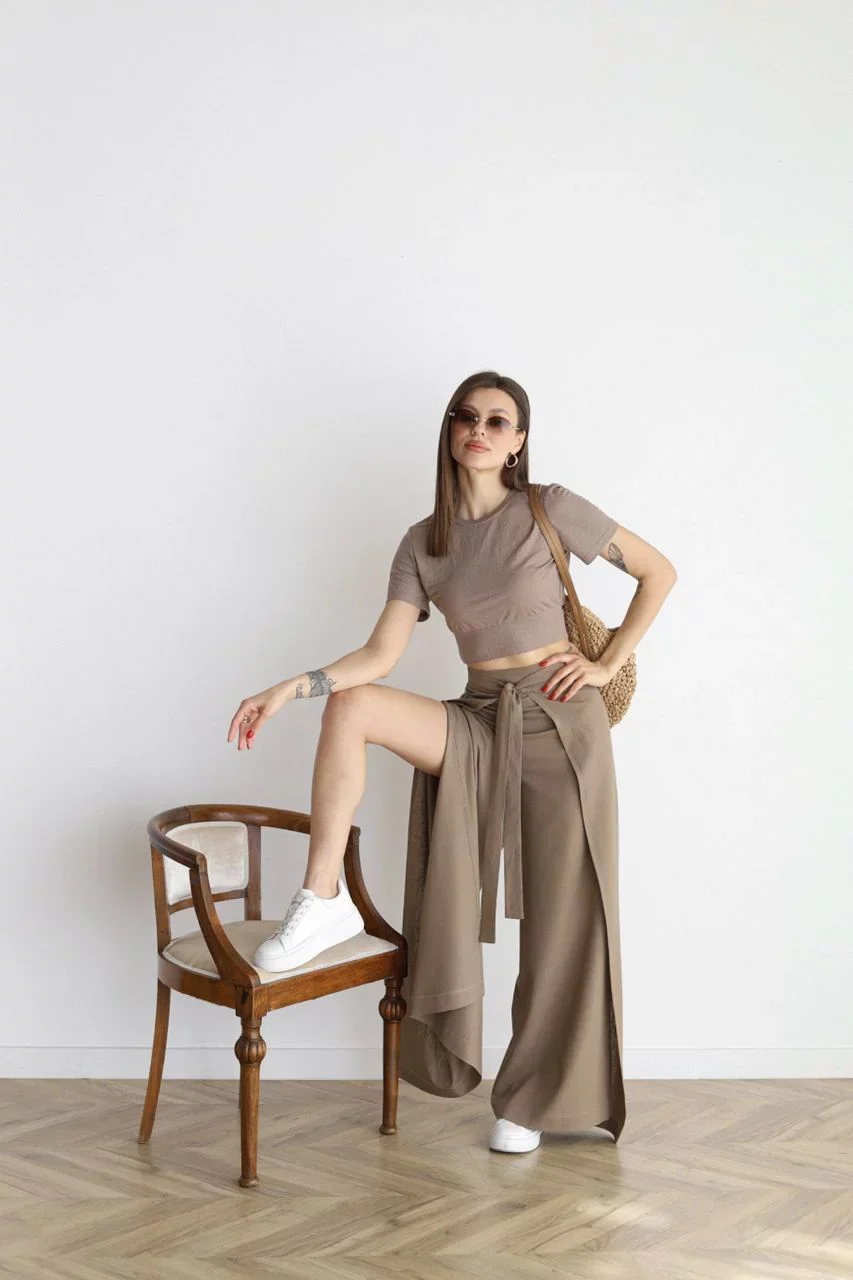 Rosetta Leinenhose mit weitem Bein - Image 11