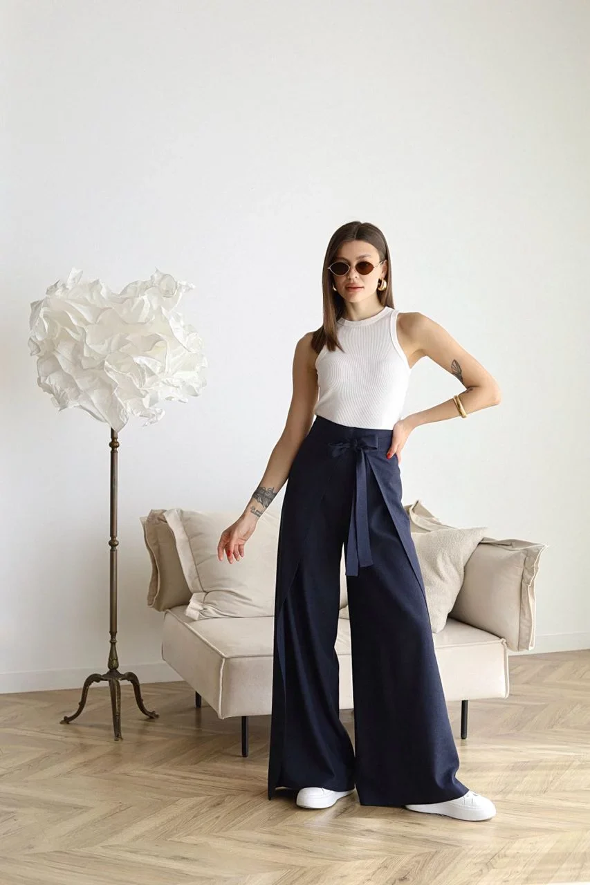 Rosetta Leinenhose mit weitem Bein - Image 8