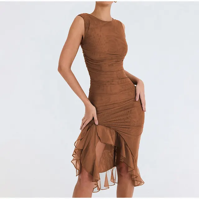 Rozz | Midi-Kleid mit Rüschen - Image 10